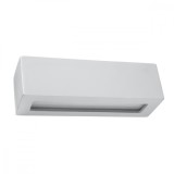 Lampă De Perete Vega Gri Ceramică/Sticlă 1 Bec Dreptunghiular Modern De Interior