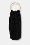 Bomboogie fular femei, culoarea negru, neted, WW6216TSFC4