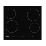 Plita incorporabila Samus PSVE-64BG3, Vitroceramica, 4 arzatoare, 60 cm, Touch Control, Timer, Negru
