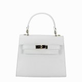 Cumpara ieftin Geanta din piele naturala 8949 121 Alb