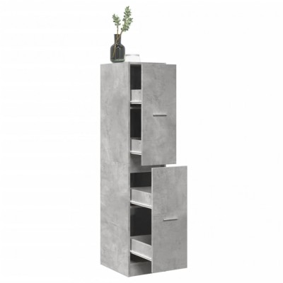 vidaXL Dulap de farmacie, gri beton, 30x41x144,5 cm, lemn prelucrat foto