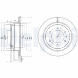 DELPHI BG3353 Disc frana