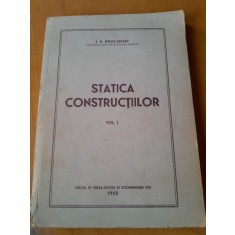 STATICA CONSTRUCTIILOR - I.P.PROCOFIEV VOL.I