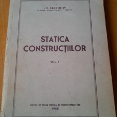 STATICA CONSTRUCTIILOR - I.P.PROCOFIEV VOL.I