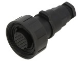Conector circular mamă 25 pini 1A 50V BULGIN PXV0820/S fără contacte