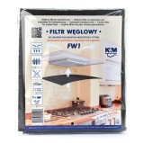 Filtru hota, carbon, K&amp;M, FW 1, universal, negru, 47 x 57 cm