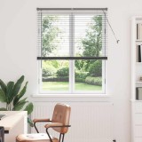 Jaluzea pentru Fereastră Gri &icirc;nchis 105 x 175 cm Aluminiu