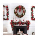 Ghirlanda Decorativa de Craciun Verde Ninsa cu LED-uri, 2.7 m x 17 cm, General