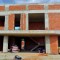 Constructii case,blocuri la rosu