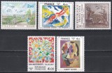 Franta 1981 - Picturi de C. Pissarro, Albert Gleizes, Alfred Manessier, Edouard Pignon, 5 Serii, MNH, Nestampilat