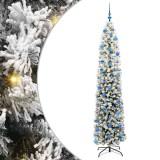 vidaXL Brad de Crăciun artificial Verde 240 cm PVC și oțel și plastic 3395051