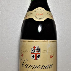 R. 6 -vin ROSU CANNONAU DU SARDEGNA, DOC, cl 75 gr 13,5 recoltare 1988