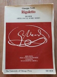 Giuseppe Verdi Rigoletto Seria de partituri vocale din operă