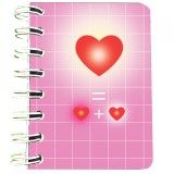 Cumpara ieftin Carnet cu spira Matematica roz, 7 x 10 cm, 75 foi veline