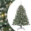 VidaXL Brad de Crăciun artificial cu 150 LED Verde 105 x 105 x 150 cm 3395223