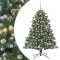 vidaXL Brad de Crăciun artificial cu 150 LED Verde 105 x 105 x 150 cm 3395223