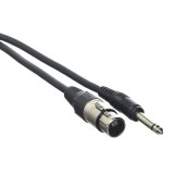 Cablu elSales ELS-XJ3 XLR mama - Jack mono 6.3 mm tata, lungime 3 metri, negru