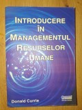 Introducere in managementul resurselor umane- Donald Currie