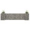 vidaXL Jardinieră gabion &icirc;n formă de H, s&acirc;rmă oțel, 260 x 40 x 60 cm 145659