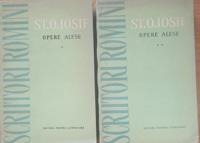 ST. O. IOSIF - OPERE ALESE 2 VOL. 1962