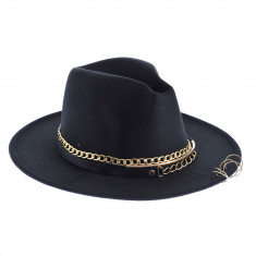 Palarie fedora neagra