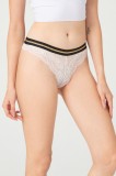 GS1165-221 Chilot brazilian din dantela florala si material usor elastic, S/M, Cottonhill