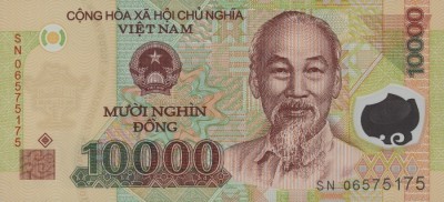 VIETNAM █ bancnota █ 10000 Dong █ 2022 █ P-119n █ POLYMER █ UNC █ necirculata foto