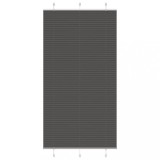 vidaXL Jaluzea plisată negru 105x200 cm Lățime țesătură 104,4 cm