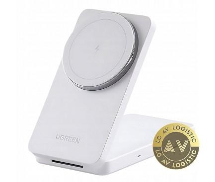 Incarcator Retea Wireless UGREEN W528 2in1 20W 1.67A Alb