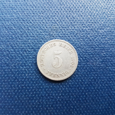 E323-Monede 5 Phennig Deutches Reich 1902-1917-pret pe bucata-diametrul 1.8 cm. foto