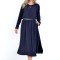 Bluza Dama cu Funda, Bleumarin - M