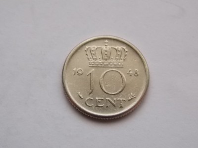 10 cent 1948 Olanda foto