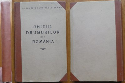 Automobil Club Regal Roman , Ghidul drumurilor din Romania , interbelic foto