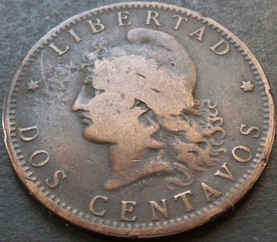 Moneda istorica 2 (DOS) CENTAVOS - ARGENTINA, anul 1884 * cod 4331 B foto