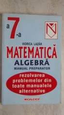 Viorica Lazar - Matematica, algebra, manual preparator pentru clasa a VII-a (vezi detalii pentru livrare in tara)