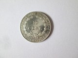 Indochina Franceza 10 Centimes 1937 argint UNC,diametrul=19 mm