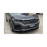 Spoiler prelungire bara fata Volkswagen Touareg MK3 R-Line 2018-2023 ABS negru Piano Cod: LSP3017