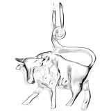 Pandantiv din argint 925 jolie silver, zodia taur, 18 x 18 mm, 1 g