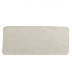 Covor Hol, Rabbit, Imitatie Blana, Culoare Bej, Dimensiuni 140x60cm, Partea Inferioara Antiderapanta