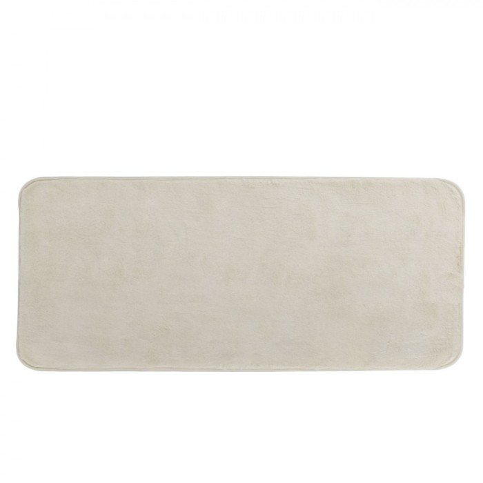 Covor Hol, Rabbit, Imitatie Blana, Culoare Bej, Dimensiuni 140x60cm, Partea Inferioara Antiderapanta