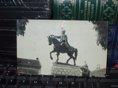 CARTE POSTALA * TARGU-MURES , STATUIE &amp;#039;&amp;#039;AVRAM IANCU&amp;#039;&amp;#039; , 1930 foto