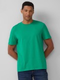 s.Oliver Tricou barbati din bumbac, Regular Fit, decolteu la baza gatului, Verde, S