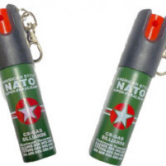 Set 2 bucati spray paralizant lacrimogen autoaparare cu piper NATO DGM 20 ml