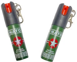 Set 2 bucati spray paralizant lacrimogen autoaparare cu piper NATO DGM 20 ml foto