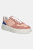 Copenhagen sneakers din piele Leather mix culoarea roz, CPH75
