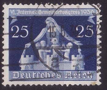 Germania-Recih 1936 - Congres 1v.(face parte dintr-o serie)stampilat(z)