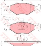 Set placute frana,frana disc FIAT PALIO (178BX) (1996 - 2016) TRW GDB1393