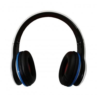 Casti cu fir elSales ELS-8558 , pliabile , Dynamic Sound , Pure Bass , alb/albastru foto