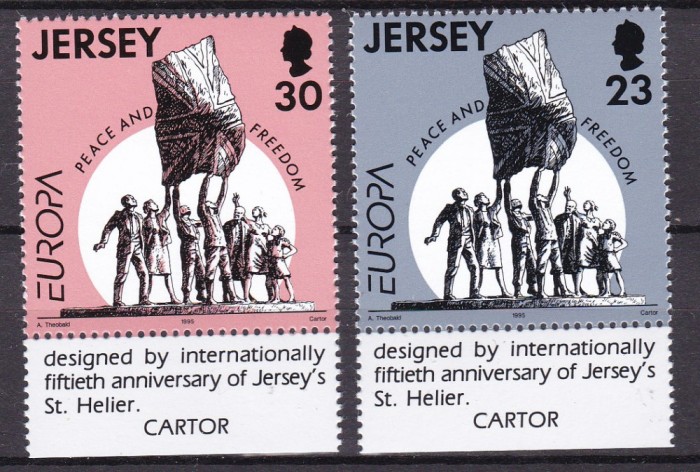 Jersey 1995 Europa MI 693-394 MNH w67