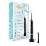 Cumpara ieftin Periuta electrica sonica ETA Sonetic 9707 90010, senzor de presiune, baterie Li-ion 3.7 V, cronometru, negru